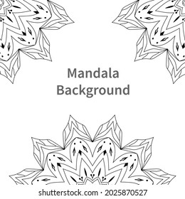 Easily editable and resizable mandala background
