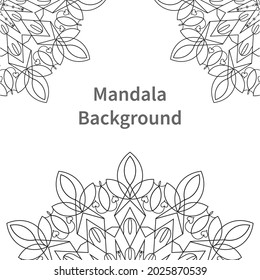 Easily editable and resizable mandala background
