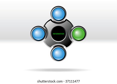 Easily editable vector interactive navigation tool