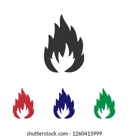 Easily flammable package icon.Handling and packing vector signs.Caution signs.Handle with care illustration for graphic design, web and mobile platforms.