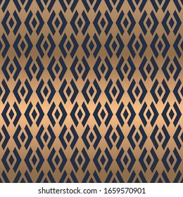 East Abstract geometric pattern. A seamless vector background. gold and blue ornament. Graphic modern pattern. Simple lattice graphic design.