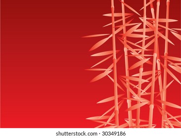 east asia bamboo, vector illustration