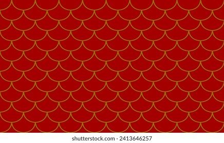 East Asian delicate pattern. red and golden.