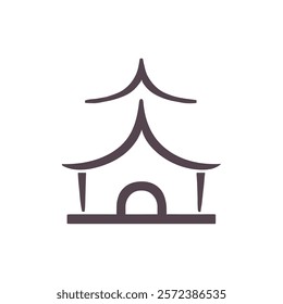 East Asian Pagoda. pagoda icon