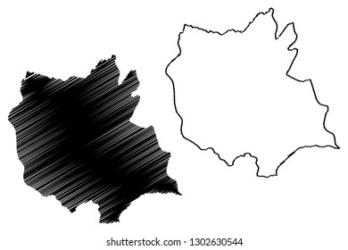 East Azerbaijan Province (Provinces of Iran, Islamic Republic of Iran, Persia) map vector illustration, scribble sketch East Azerbaijan map