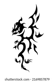 east celtic dragon tattoo symbol sticker