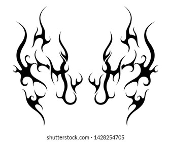 east celtic tattoo black stripes lines symbol
