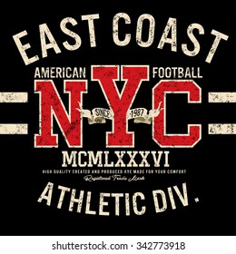 east coast athletic division,college graphics for t-shirt