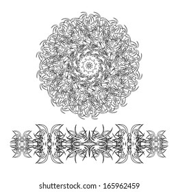 East decorative pattern. Befits for the design of east and Arabic subject, and also for registration of book pages