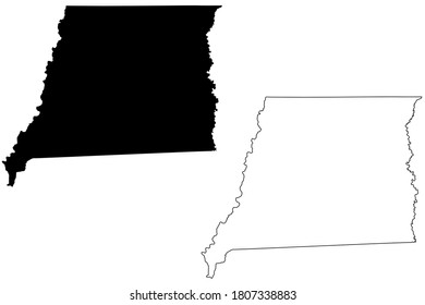 East Feliciana County, Louisiana (U.S. County, United States Of America, USA, U.S., US) Map Vector Illustration, Scribble Sketch East Feliciana Parish Map