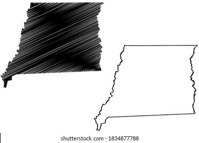 East Feliciana County, Louisiana (U.S. County, United States Of America, USA, U.S., US) Map Vector Illustration, Scribble Sketch East Feliciana Parish Map