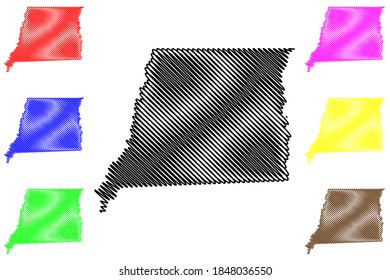 East Feliciana County, Louisiana (U.S. County, United States Of America, USA, U.S., US) Map Vector Illustration, Scribble Sketch East Feliciana Parish Map