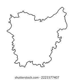 East Flanders Province map, Provinces of Belgium. Vector illustration.