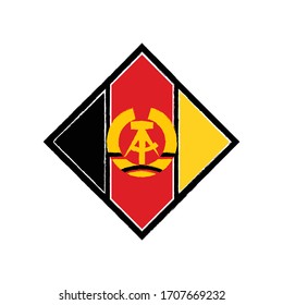 East Germany air force roundel. Military symbol. Vector Illustration