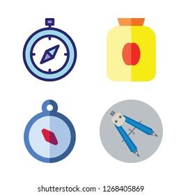 east icon set. vector set about coffee pot and compass icons set.