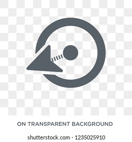 East icon. Trendy flat vector East icon on transparent background from Maps and Locations collection. 