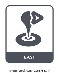 east icon vector on white background, east trendy filled icons from Maps and locations collection, east simple element illustration