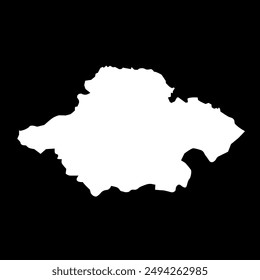 East Lothian map, council area of Scotland. Vector illustration.