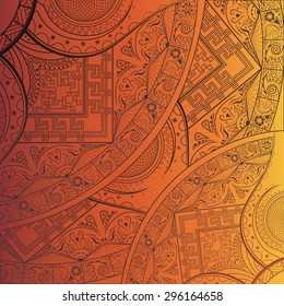 East ornament. Mandala. Tribal ornament.