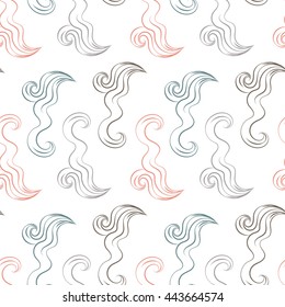 east sea curls pattern seamless vector
