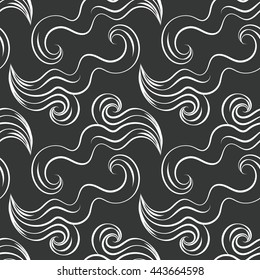 east sea curls pattern seamless vector