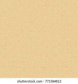 East seamless geometrical pattern of squares in brown tones. The print on the Wallpaper and packaging