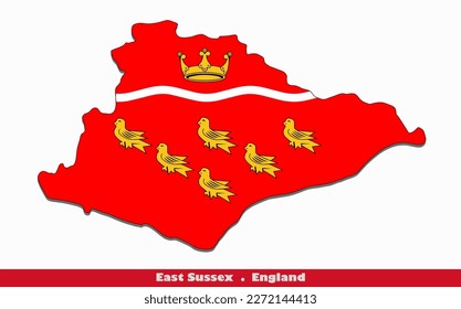 East Sussex County of England Flag