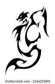 east theme chinise dragon cool tattoo celtic symbol sticker