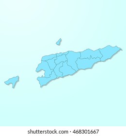 East Timor blue map on degraded background vector