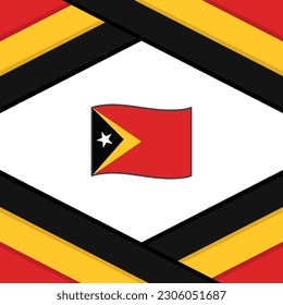Ost-Timor-Vorlage für abstrakte Hintergrunddesigns. Osttimor Unabhängigkeitstag Banner Social Media Post. Ost-Timor-Vorlage