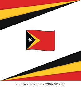 East Timor Flag Abstract Background Design Template. East Timor Independence Day Banner Social Media Post. East Timor Design