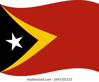 East Timor flag illustrator country flags symbol nation
waving icon