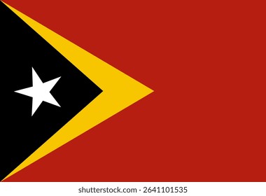 East Timor flag illustrator country flags symbol nation  