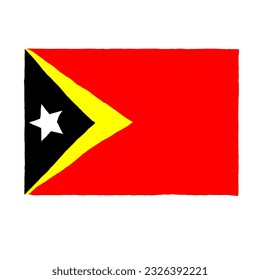 Logo-Design der Osttimor-Flagge