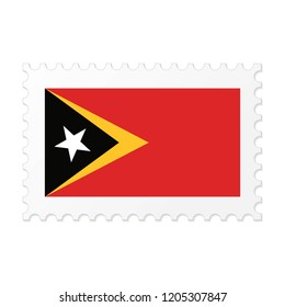 East Timor flag on white background vector image