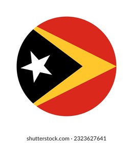 East Timor flag simple illustration for independence day or election