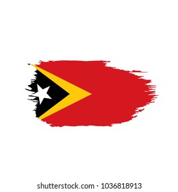 east timor flag, vector illustration on a white background
