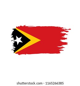 east timor flag, vector illustration