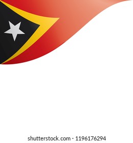 east timor flag, vector illustration on a white background