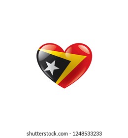 east timor flag, vector illustration on a white background