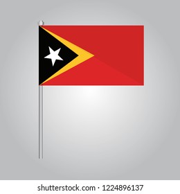 East Timor Icon vector illustration,National flag for country of East Timor isolated, banner vector illustration. Vector illustration eps10.