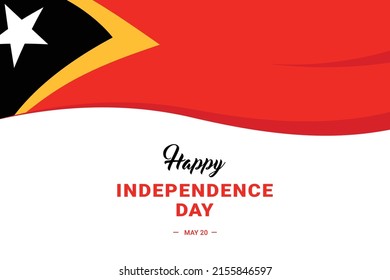 East Timor Independence Day. Vector Illustration. The illustration is suitable for banners, flyers, stickers, cards, etc.
