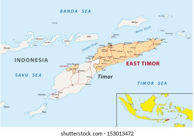 East Timor Map