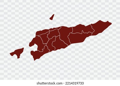 East Timor Map Burnt Brown Color On White Background Quality Files Color (701205) Png