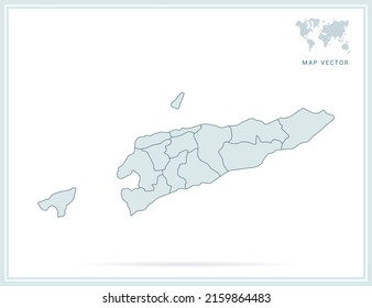 East Timor Map Green Vector On Stock Vector Royalty Free 2159864483   East Timor Map Green Vector 260nw 2159864483 