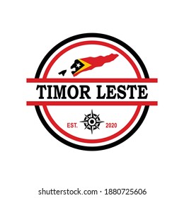 east timor map vector , country logo