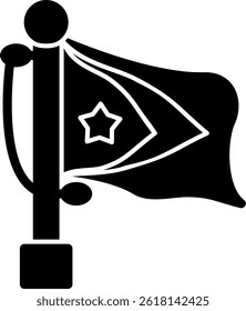East Timor national signal Flag Icon