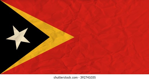 East Timor paper  flag