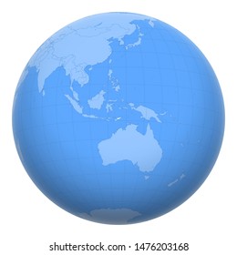 East Timor (Timor-Leste) on the globe. Earth centered at the location of the Democratic Republic of Timor-Leste. Map of East Timor. Includes layer with capital cities.