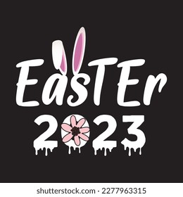 Easter 2023 svg T shirt design graphic template